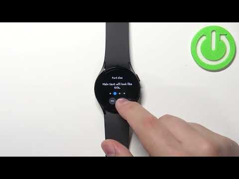 How to Change Font Size and Font Style in Samsung Galaxy Watch 5 - Font Settings
