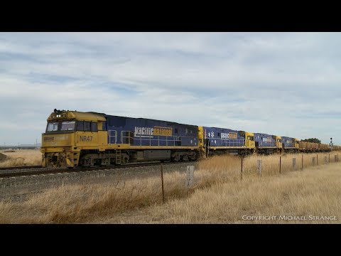 1MP2 Quad Locomotive Steel & Container Train - PoathTV Australian Railways