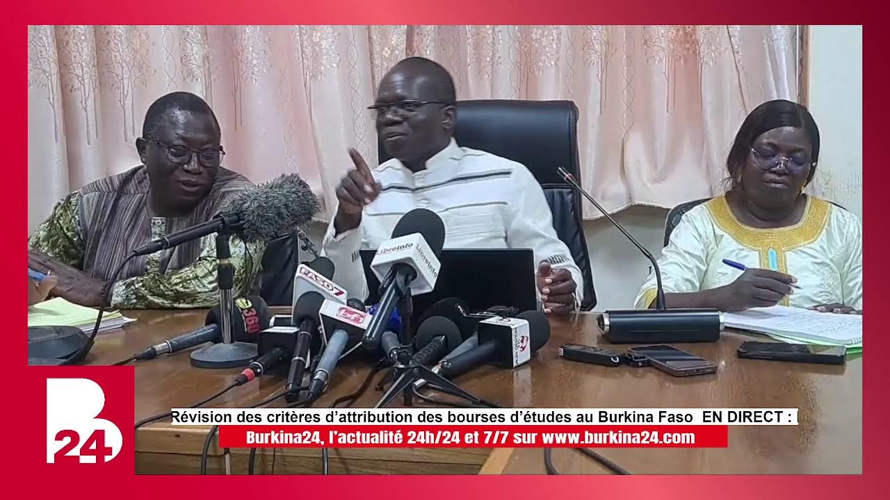 EN DIRECT : Révision des critères d’attribution des bourses d’études au Burkina Faso