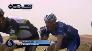 Marcel Kittel punched by Grivko Dubai Tour 2017