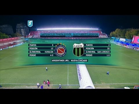Fútbol en vivo. Argentinos Juniors - Nueva Chicago. Fecha 7. Torneo de Primera División 2015. FPT.