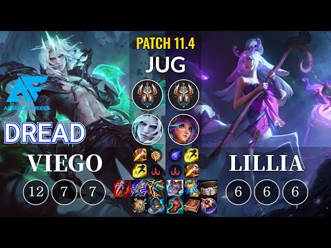 AF Dread Viego vs Lillia Jungle - KR Patch 11.4