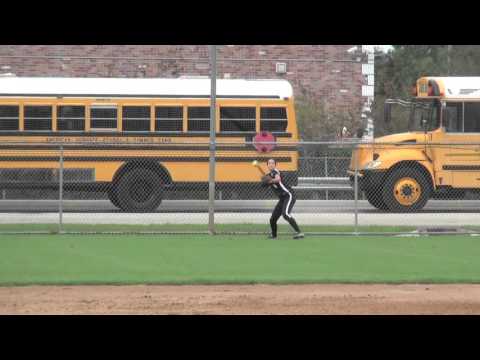 Isabella Devesa softball skills video 2015