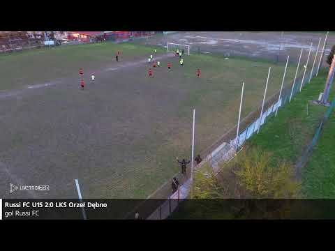 Trampkarze U15 LKS Orzeł Dębno 2:4 Russi FC U15 (skrót meczu)