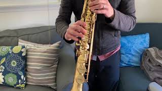 Video thumbnail for 97,xxx Selmer Mark VI Soprano Saxophone Demo, www.dcsax.com by DC Sax
