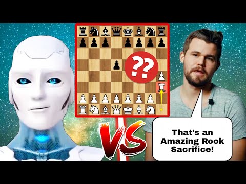 Stockfish 15.1 (4K Elo) Sacrificed his Rook Against Magnus Carlsen | stockfish vs magnus | magnus