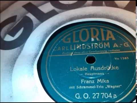 Franz Mika: Lokale Ausdrücke (Schimpferer-Lied)  - Wien um 1937