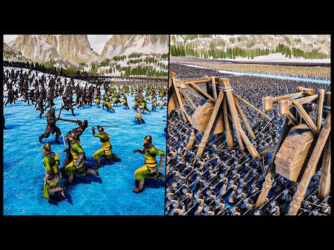 Viking Land's Invaded By Haevy Medieval Army - Ultimate Epic Battle Simulator 2