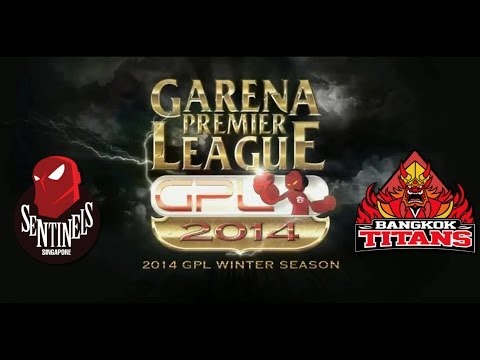 GPL Winter Season 2014 W3 Singapore Sentinels vs Bangkok Titans