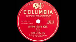 1947 Frank Sinatra - Autumn In New York