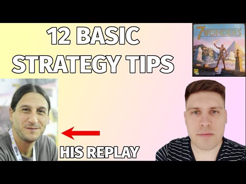 7 Wonders - 12 Basic Strategy Tips - Learn from Antoine Bauza game
