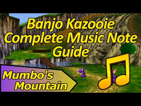 How to Collect All Music Notes on Mumbo's Mountain - Banjo Kazooie Complete Music Note Guide