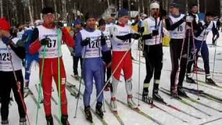 preview picture of video 'Зеленогорский лыжный марафон 2011, часть I'