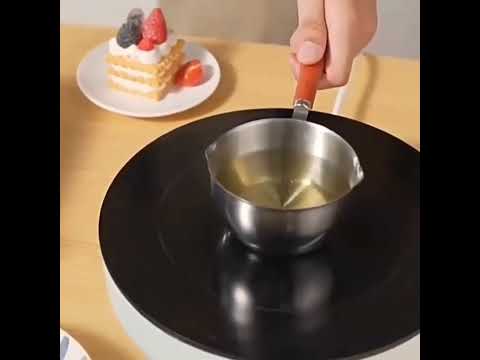 Мини ковшик для подачи из нержавеющей стали с деревянной ручкой 300мл, Ковш-кастрюля 0 3 л - фото 2 - id-p2574107131