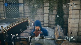 preview picture of video 'getting stuck in a carriage - assassins creed unity'