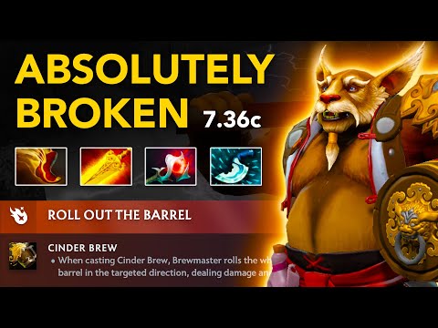 33 BREWMASTER Offlane - Patch 7.36c | Full Gameplay Dota Class