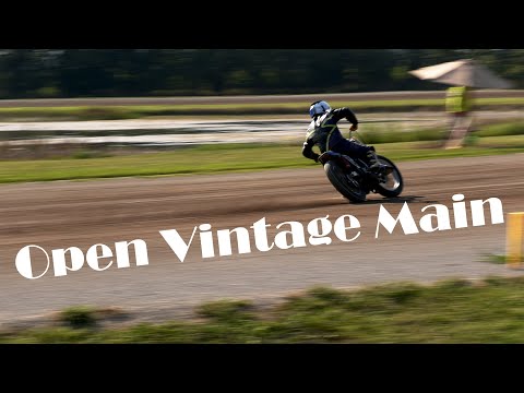 Open Vintage Main Harpster Ohio 8-22-2021 flat track racing