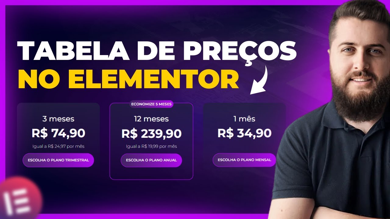 Como Fazer TABELA DE PREÇOS Profissional no Elementor [ATUALIZADO]
