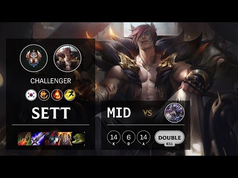 Sett Mid vs Kassadin - KR Challenger Patch 10.18