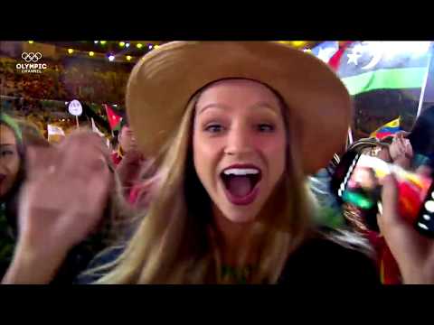 Summer Olympic Games 2016 | Closing Ceremony | Parade of Nations and Athletes