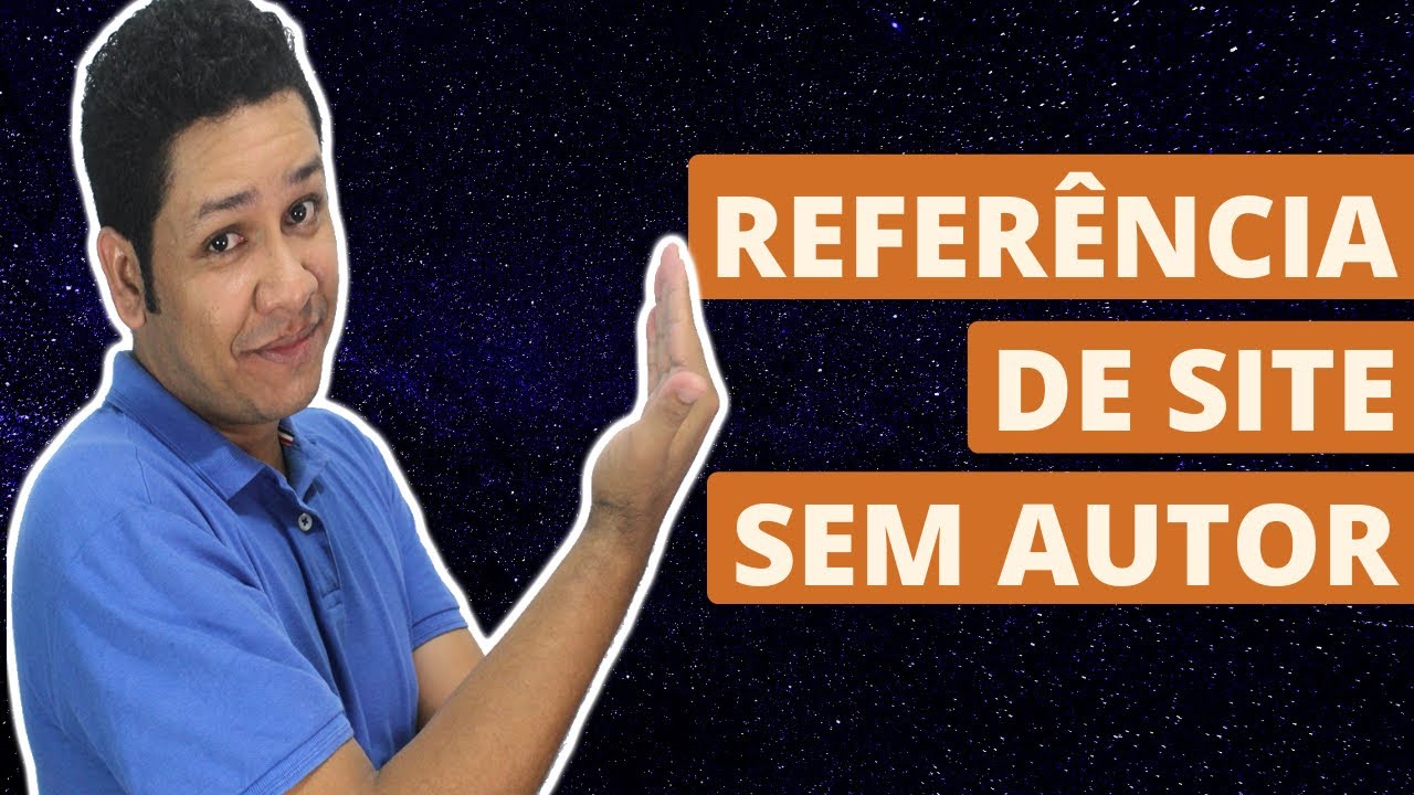 Referencia de Site sem Autor - Como Citar?
