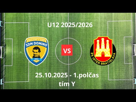 U12 - SDM Domino - FK Inter Bratislava - 1.polčas - 25.10.2025 - tím Y