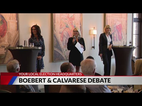 Boebert, Calvarese take the debate stage