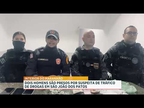 PM prende dois homens e apreende entorpecentes em São João dos Patos