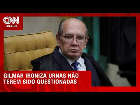 Gilmar Mendes ironiza urnas não terem sido questionadas no primeiro turno | HORA H