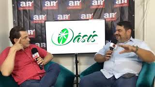 Vice-prefeito Moadil Fernando concede entrevista ao Agência da Noticia na Expofresa 2025.