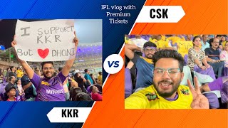 B Block Premium || EDEN GARDEN || CSK Vs KKR || IPL VLOG by i phone 14 plus ||