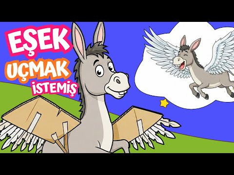 Eşek Uçmak İstemiş  - Eşek Şarkısı 🐴 - Çizgi Film - Çocuk Şarkıları 🎵