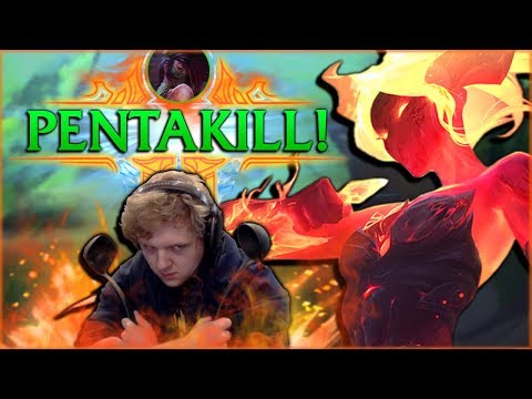 MOST INSANE REWORKED AKALI 1V5 PENTA YET!! NEW AKALI IS BEST AS ADC?!? - League of Legends