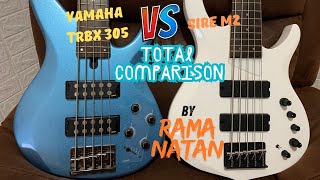 Video thumbnail for Sire M2 vs Yamaha TRBX 305 Bass Comparison by Rama Natanael