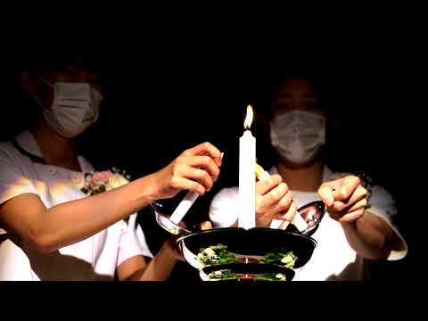 看護学科 令和3年度　長岡崇徳大学　継灯式
