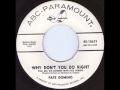 Fats Domino - why don't you do right