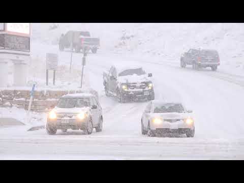10/28/2019 Colorado Springs, Colorado Cars Sliding Out of Control/Winter Storm/Crashes
