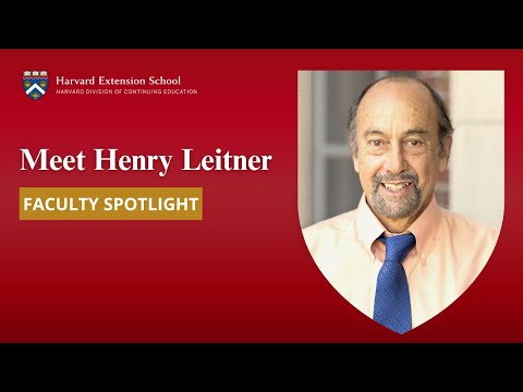 Meet Henry Leitner | Faculty Spotlight - YouTube