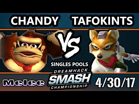 DHA 2017 SSBM - C9 | Tafokints (Sheik, Fox) Vs. Chandy (Donkey Kong) - Smash Melee