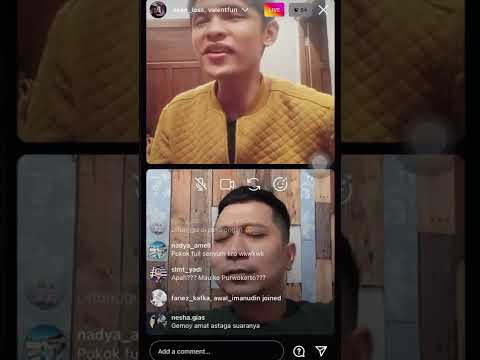 Live instagram langsung nyanyi Full senyum sayang bareng penyanyi aslinya EVAN LOSS