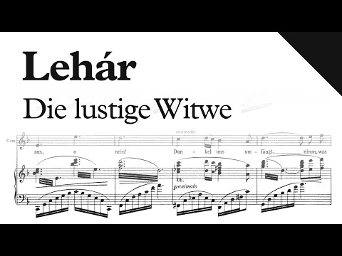 Lehár - Die lustige Witwe (Sheet Music)