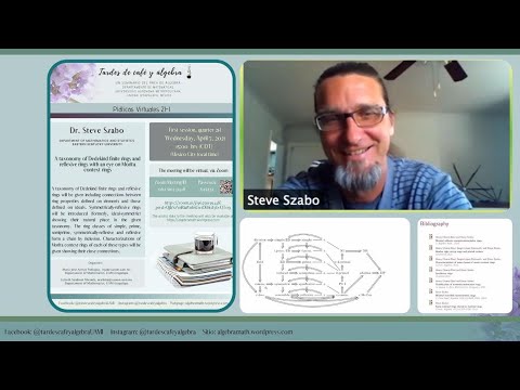 First Session 21-I Algebra Seminar Tardes de Café y Álgebra. Speaker: Steve Szabo