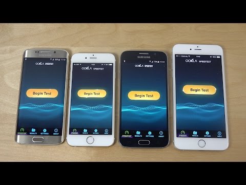 فيديو .. إختبار سرعة الإنترنت بين هاتف Samsung Galaxy S6 و iPhone 6