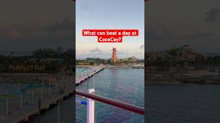 🌅 Rare sunset at CocoCay — most ships are long gone! 🌴 #PerfectDay #cruiselife