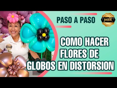 🎈 HOW TO MAKE A DISTORTED FLOWER WITH BALLOONS | Step-by-step petal decoration 🌸