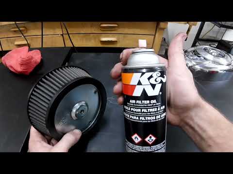 How to clean and oil K&N motorcycle air cleaners, as well as Arlen Ness or Screaming Eagle filters!