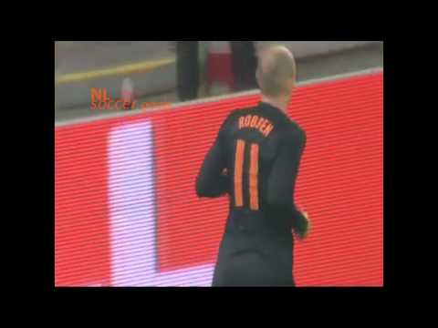 Holland VS England • Goal By: Arjen Robben • 1-0 • 56' • [HD]