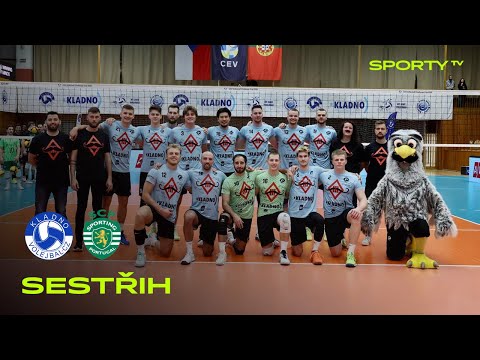 Kladno volejbal cz vs. Sporting CP Lisabon 2:3 | Challenge Cup | SESTŘIH