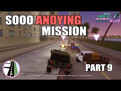 I HATE THIS MISSION - GTA Vice City Definitive Edition Walkthrough #9 (PS4) - Gun Runner, Cabs