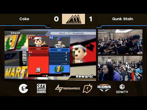 Flatiron 3 Singles Pools - Coke (Ness) vs Gunk Stain (Marth)